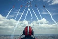 Aerobatic Jets Formation in Sky