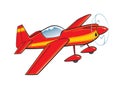 Red aerobatic sports plane