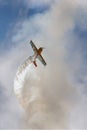 Aerobatic stunt plane Royalty Free Stock Photo