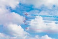 Aerobatic team in action