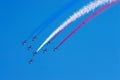 Aerobatic team at airshow Royalty Free Stock Photo