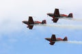 Aerobatic team in formation Royalty Free Stock Photo