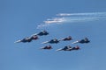Aerobatic teams Swifts and Russian Knights