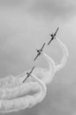 Aerobatics planes show BW