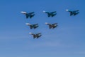 Aerobatics team `Falcons of Russia`