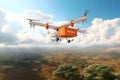 Aerodrone delivering medical supplies to remote areas, improving access to healthcare Drone delivering a package