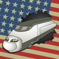 Aerodynamic American train