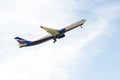 Aeroflot Airbus A330-343E - takeoff aircraft Royalty Free Stock Photo