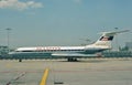 Aeroflot Belarus Tupolev TU-134A taken in Frankfort, Germany Royalty Free Stock Photo