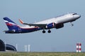 Aeroflot departure to destiantion Royalty Free Stock Photo