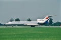 Aeroflot Tupolev Tu-154M arriving Hamburg, germany after a flight from Moscow, Russia