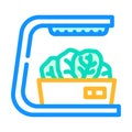 aerogarden salad color icon vector illustration