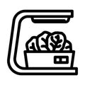 aerogarden salad line icon vector illustration
