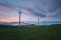 Aerogenerator farm in la Brujula, Burgos