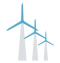 Aerogenerator isolated vector icon which can be easily edit or modified Royalty Free Stock Photo