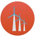 Aerogenerator isolated vector icon which can be easily edit or modified Royalty Free Stock Photo