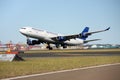 Aerolineas Argentinas Airbus A340 taking off.