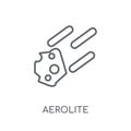 aerolite linear icon. Modern outline aerolite logo concept on wh Royalty Free Stock Photo