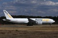 Aerologic aircraft doing taxi on taxiway