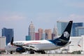 Aeromexico taxiing in Las Vegas Airport LAS