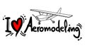 Aeromodeling love Royalty Free Stock Photo