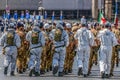 Aeronautica militare troops participating at military parade of