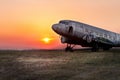 Aeronautical Museum Belgrade with old, rusted airplanes and old helicopters