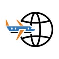 Aeroplan, airplane, down, downstream, airline, world, airplane icon