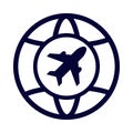 Aeroplan, airplane, down, downstream, airline, world, airplane icon