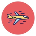 Aeroplane, air travel Vector Icon which can easily edit