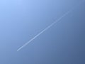 Aeroplane flying across the sky