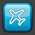 A aeroplane mode icon illustration.. Vector illustration decorative design Royalty Free Stock Photo