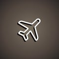 aeroplane mode icon. Vector illustration decorative design Royalty Free Stock Photo