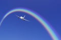 Aeroplane And Rainbow