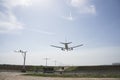 Aeroplane Ready to Landing Royalty Free Stock Photo