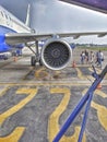 Aeroplane on the tarmac Royalty Free Stock Photo