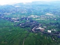 Aeroplane view from window Royalty Free Stock Photo