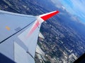 Aeroplane view from window Royalty Free Stock Photo