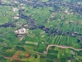 Aeroplane view from window Royalty Free Stock Photo