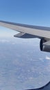 Aeroplane wing Royalty Free Stock Photo