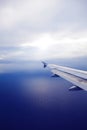 Aeroplane wing Royalty Free Stock Photo