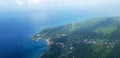 Aeroport on Caribbean island Royalty Free Stock Photo