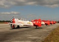 AeroShell aerobatic team airplanes Royalty Free Stock Photo