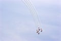 Aeroshell Aerobatic Team AT-6Gs    708345 Royalty Free Stock Photo