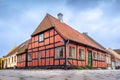 Aeroskobing, Denmark - Quaint Street View with Old, Traditional Houses