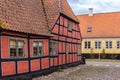 Aeroskobing, Denmark - Quaint Street View with Old, Traditional Houses