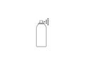 Aerosol, bottle, spray line icon. Vector illustration Royalty Free Stock Photo