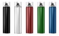 Aerosol spray can. Aluminum cylinder paint bottle