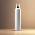 Aerosol spray can, empty blank generic product packaging mockup