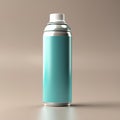 Aerosol spray can, empty blank generic product packaging mockup